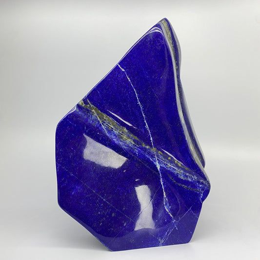 Lapis Lazuli, Lazurite, Afghanistan Minerals, Polished Gemstone, Royal Blue Lapis, Pyrite Inclusions, Lapis Block, Display Specimen