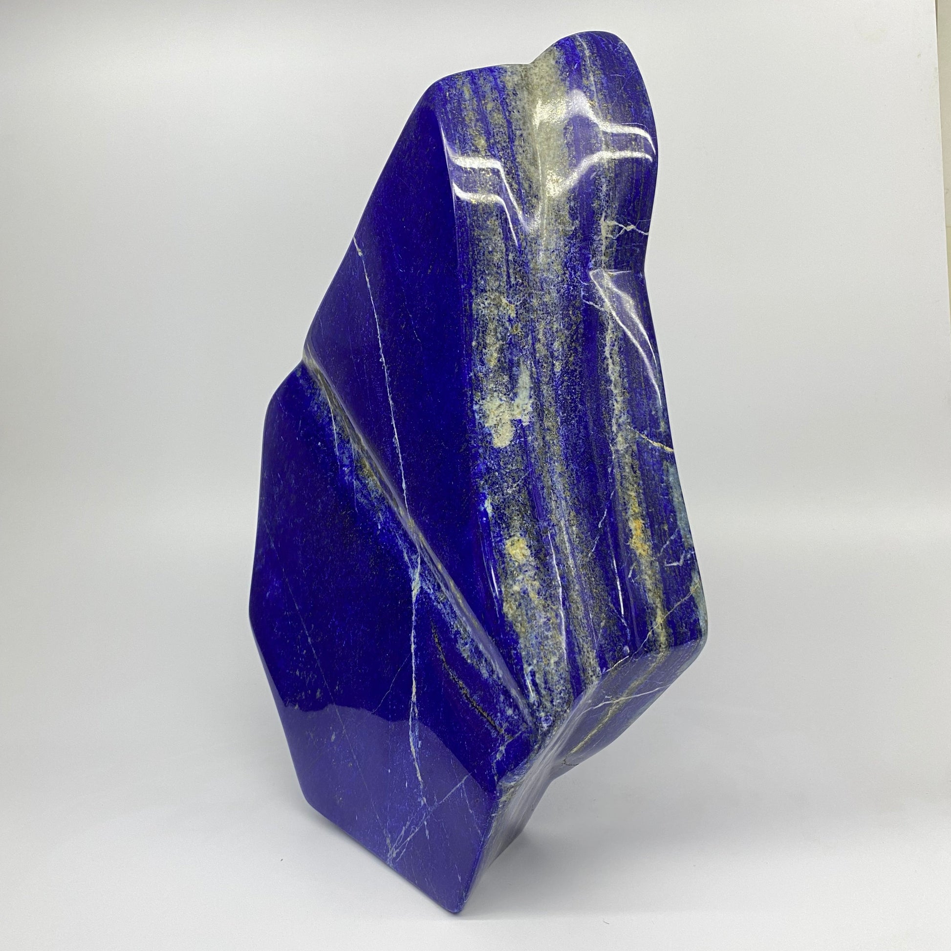 Lapis Lazuli, Lazurite, Afghanistan Minerals, Polished Gemstone, Royal Blue Lapis, Pyrite Inclusions, Lapis Block, Display Specimen