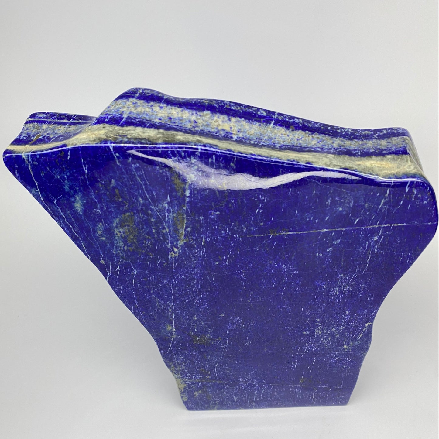 Lapis Lazuli, Lazurite, Afghanistan Minerals, Polished Gemstone, Royal Blue Lapis, Pyrite Inclusions, Lapis Block, Display Specimen
