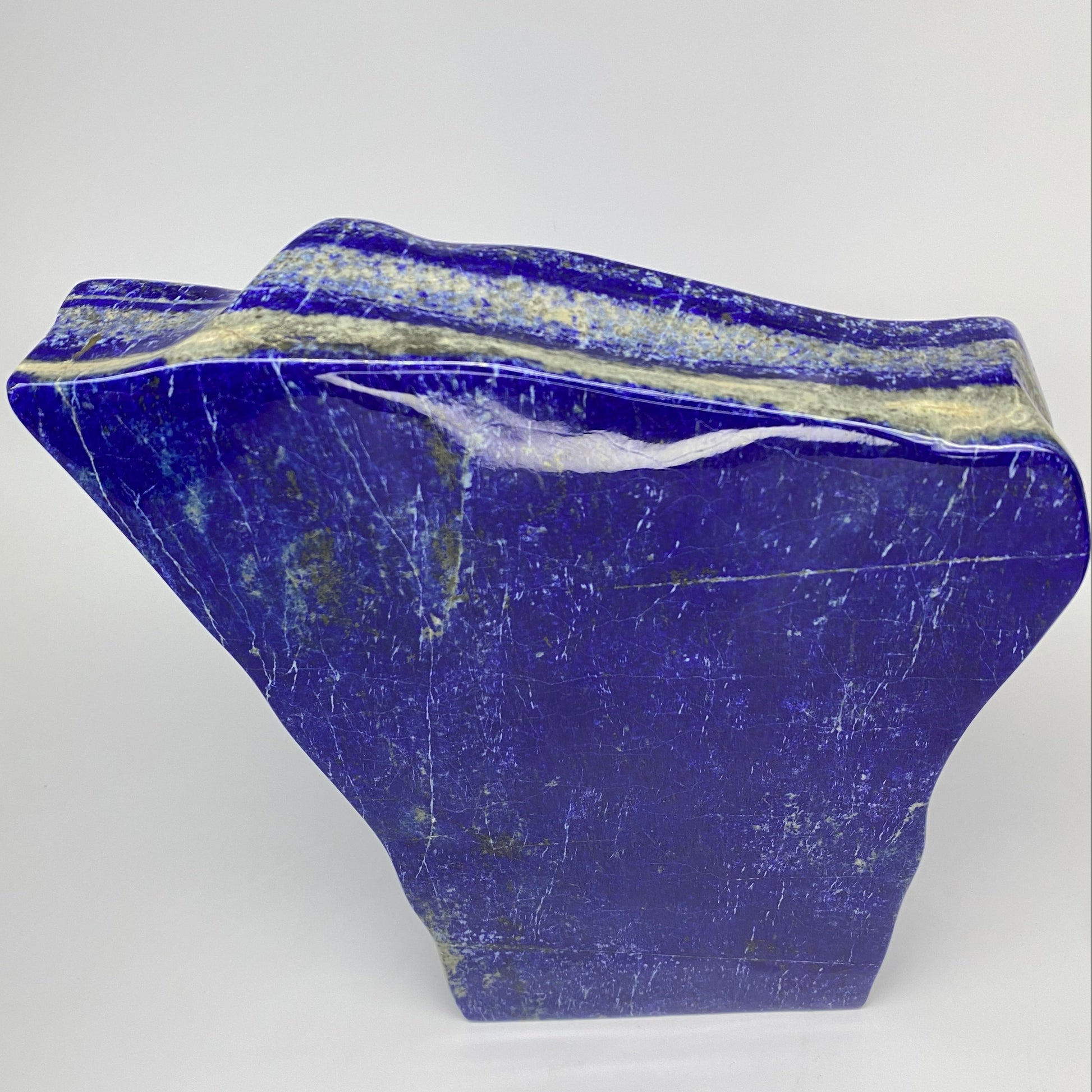 Lapis Lazuli, Lazurite, Afghanistan Minerals, Polished Gemstone, Royal Blue Lapis, Pyrite Inclusions, Lapis Block, Display Specimen