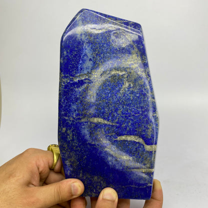 Lapis Lazuli, Lazurite, Afghanistan Minerals, Polished Gemstone, Royal Blue Lapis, Pyrite Inclusions, Lapis Block, Display Specimen