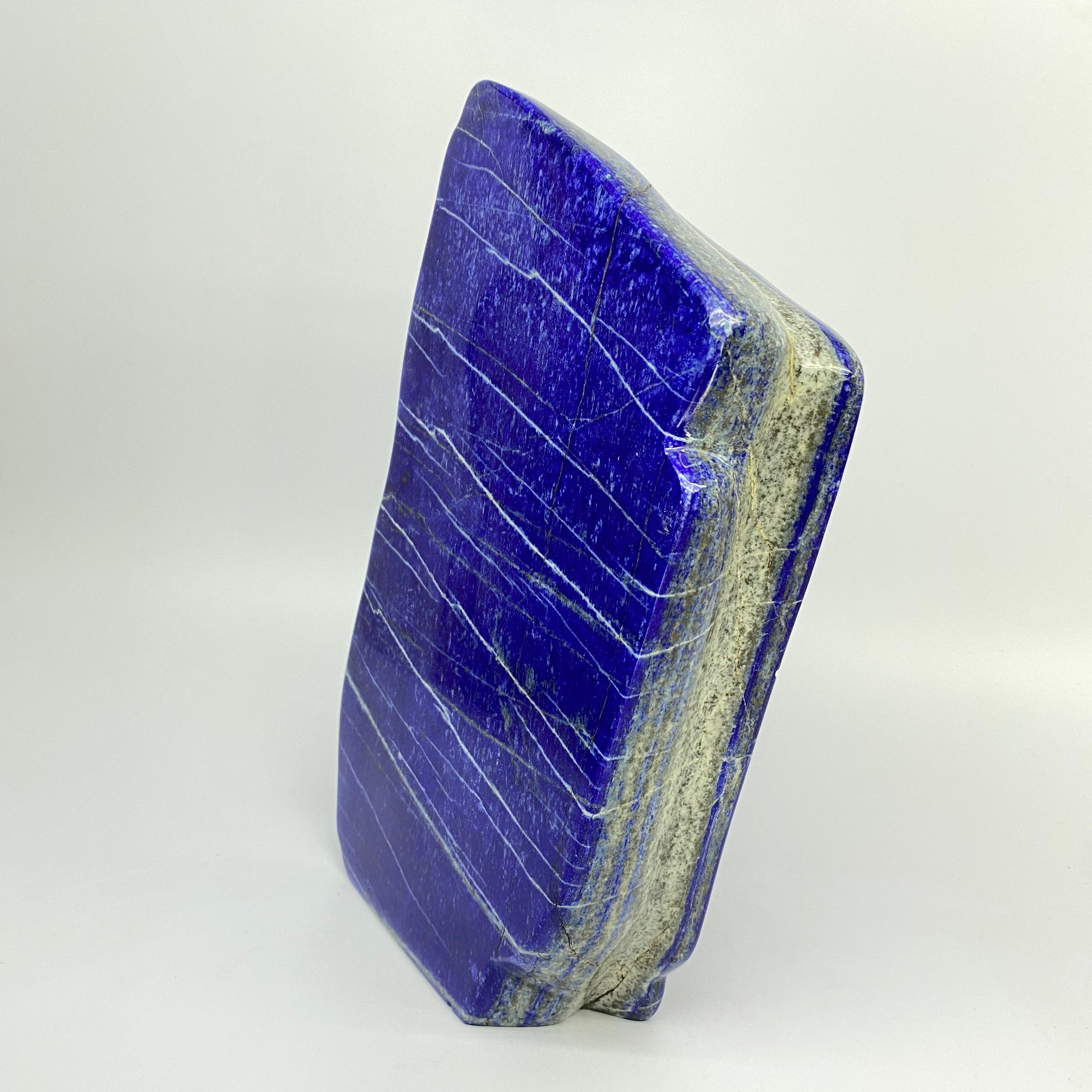 Lapis Lazuli, Lazurite, Afghanistan Minerals, Polished Gemstone, Royal Blue Lapis, Pyrite Inclusions, Lapis Block, Display Specimen