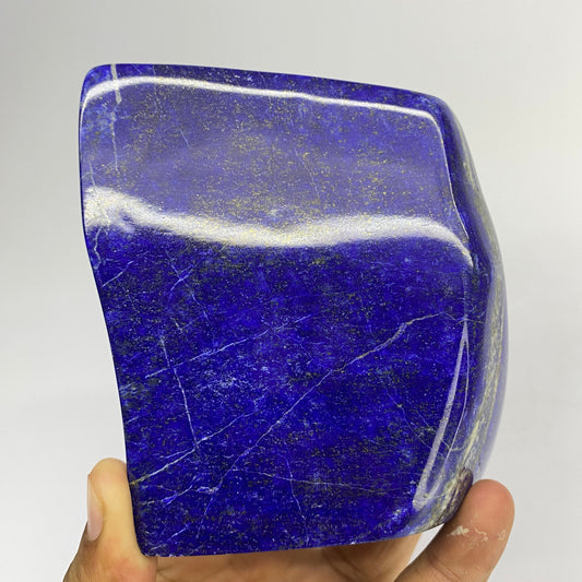 Lapis Lazuli, Lazurite, Afghanistan Minerals, Polished Gemstone, Royal Blue Lapis, Pyrite Inclusions, Lapis Block, Display Specimen