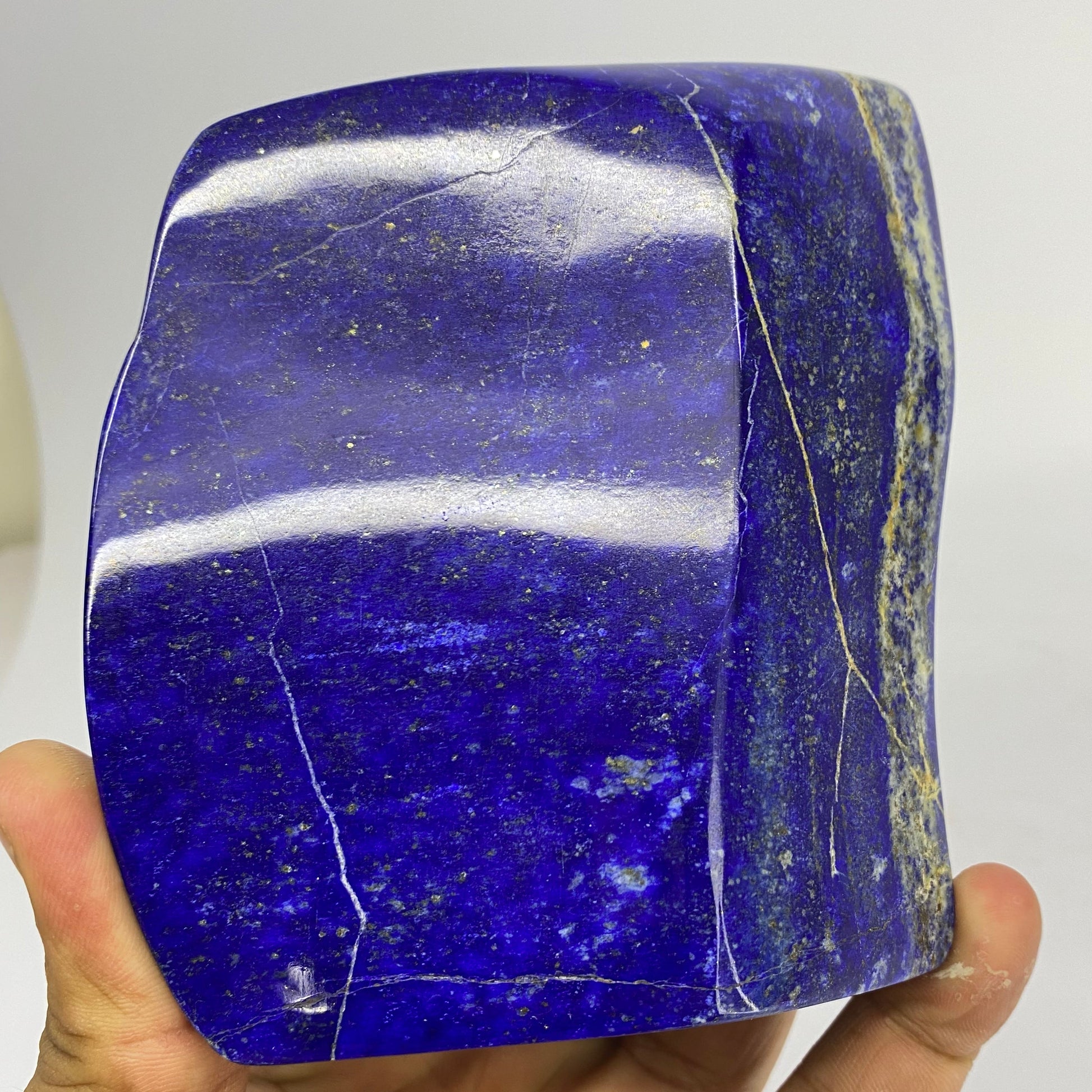 Lapis Lazuli, Lazurite, Afghanistan Minerals, Polished Gemstone, Royal Blue Lapis, Pyrite Inclusions, Lapis Block, Display Specimen