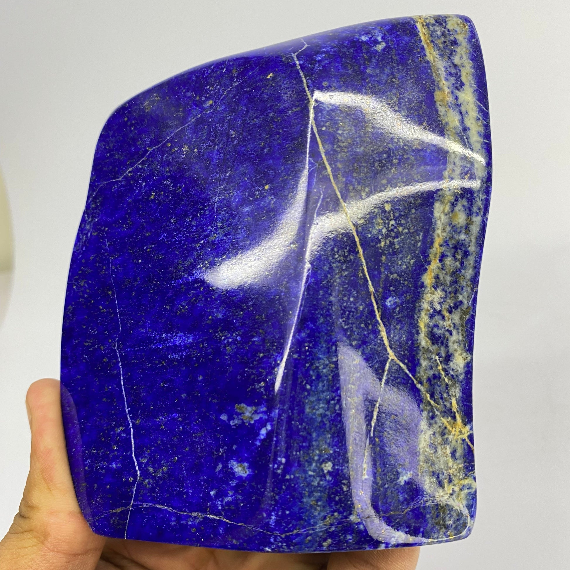 Lapis Lazuli, Lazurite, Afghanistan Minerals, Polished Gemstone, Royal Blue Lapis, Pyrite Inclusions, Lapis Block, Display Specimen