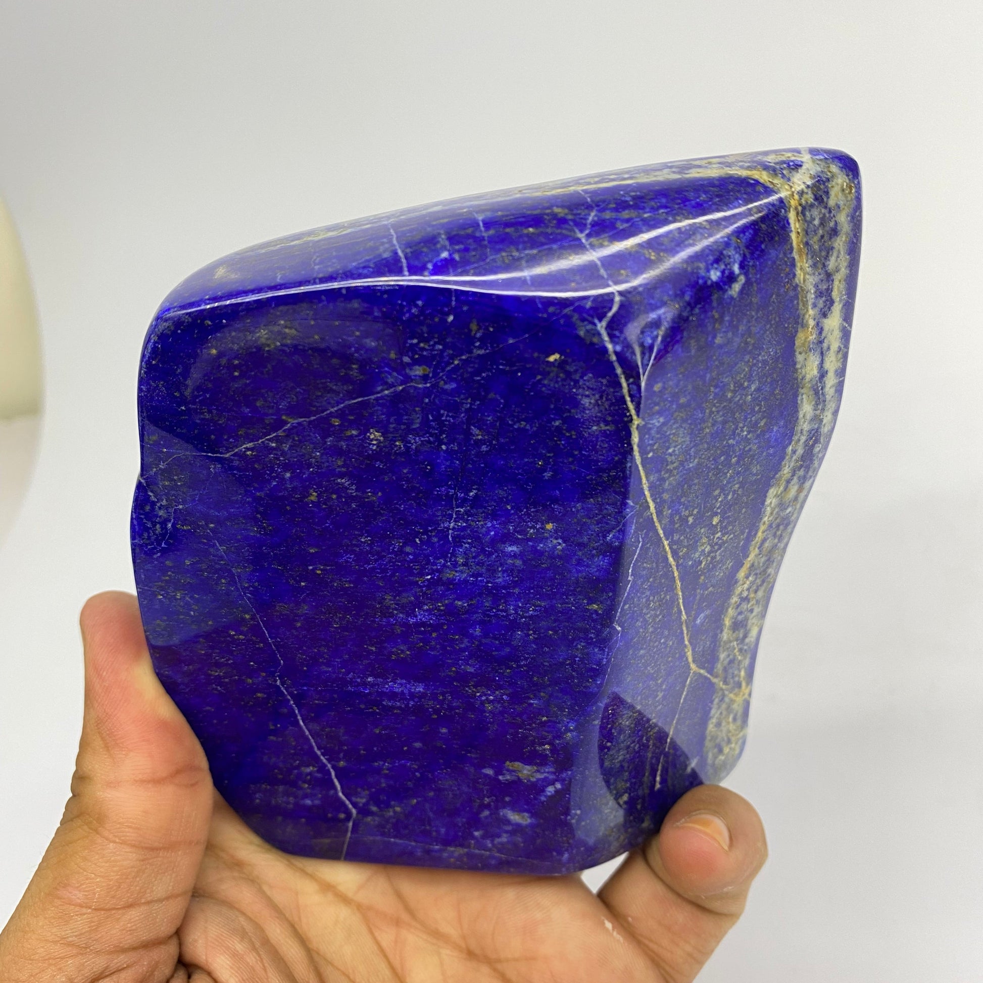 Lapis Lazuli, Lazurite, Afghanistan Minerals, Polished Gemstone, Royal Blue Lapis, Pyrite Inclusions, Lapis Block, Display Specimen