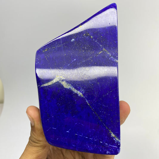 Lapis Lazuli, Lazurite, Afghanistan Minerals, Polished Gemstone, Royal Blue Lapis, Pyrite Inclusions, Lapis Block, Display Specimen