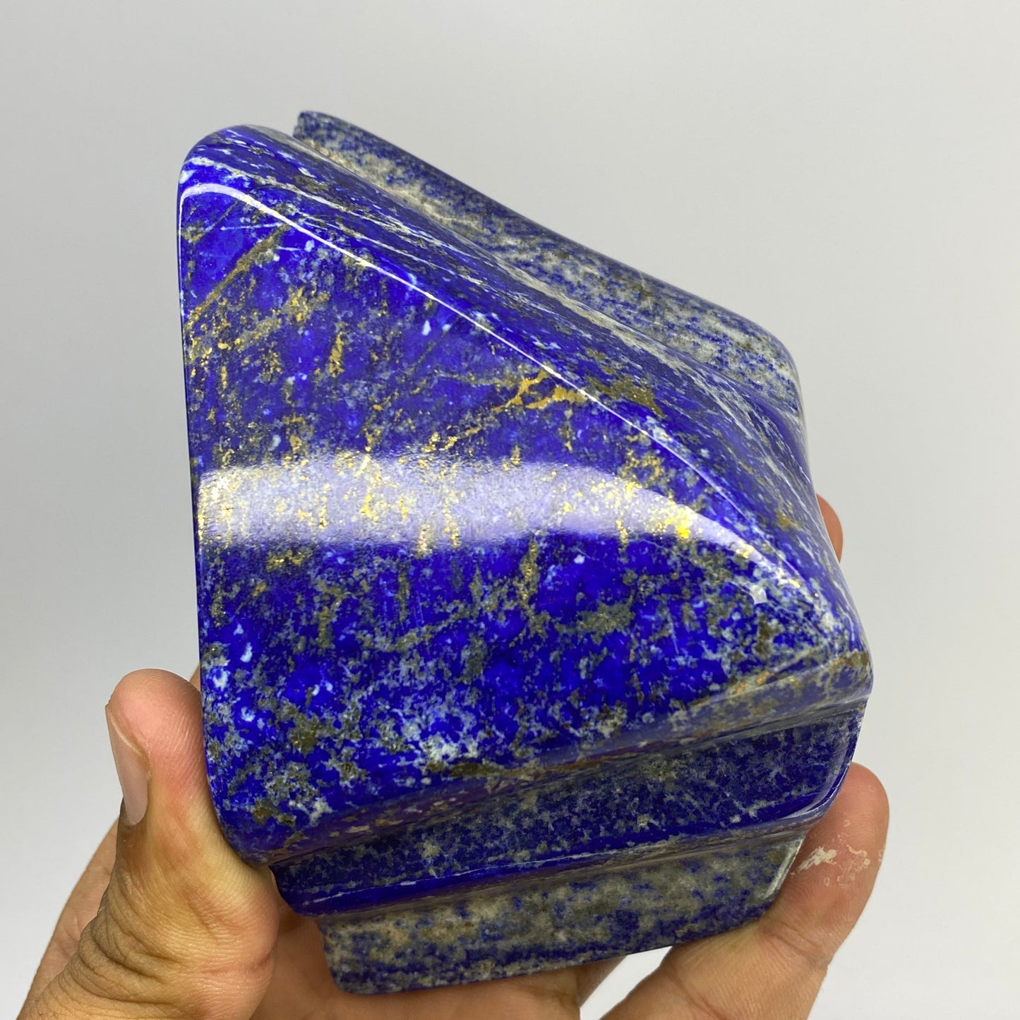 Lapis Lazuli, Lazurite, Afghanistan Minerals, Polished Gemstone, Royal Blue Lapis, Pyrite Inclusions, Lapis Block, Display Specimen