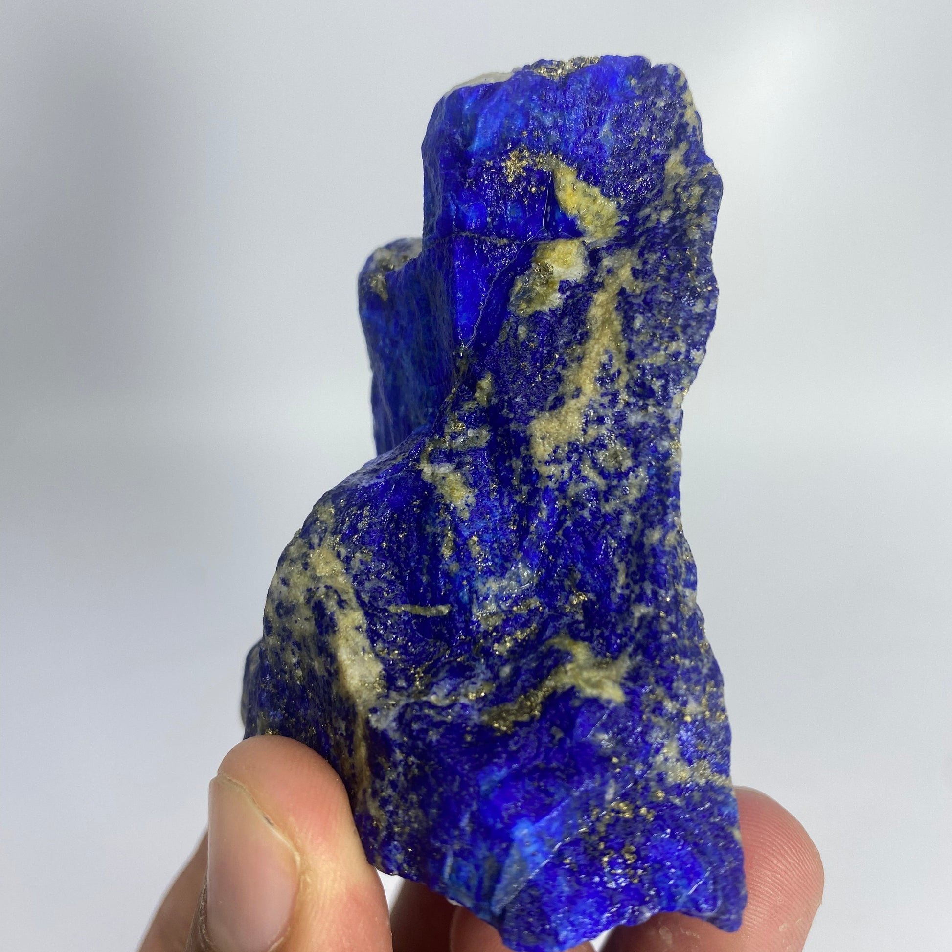 Lapis Lazuli, Lazurite, Afghanistan Minerals, 145g, Rough Gemstone, Royal Blue Lapis, Pyrite Inclusions, Lapidary Rough, Cabinet Specimen