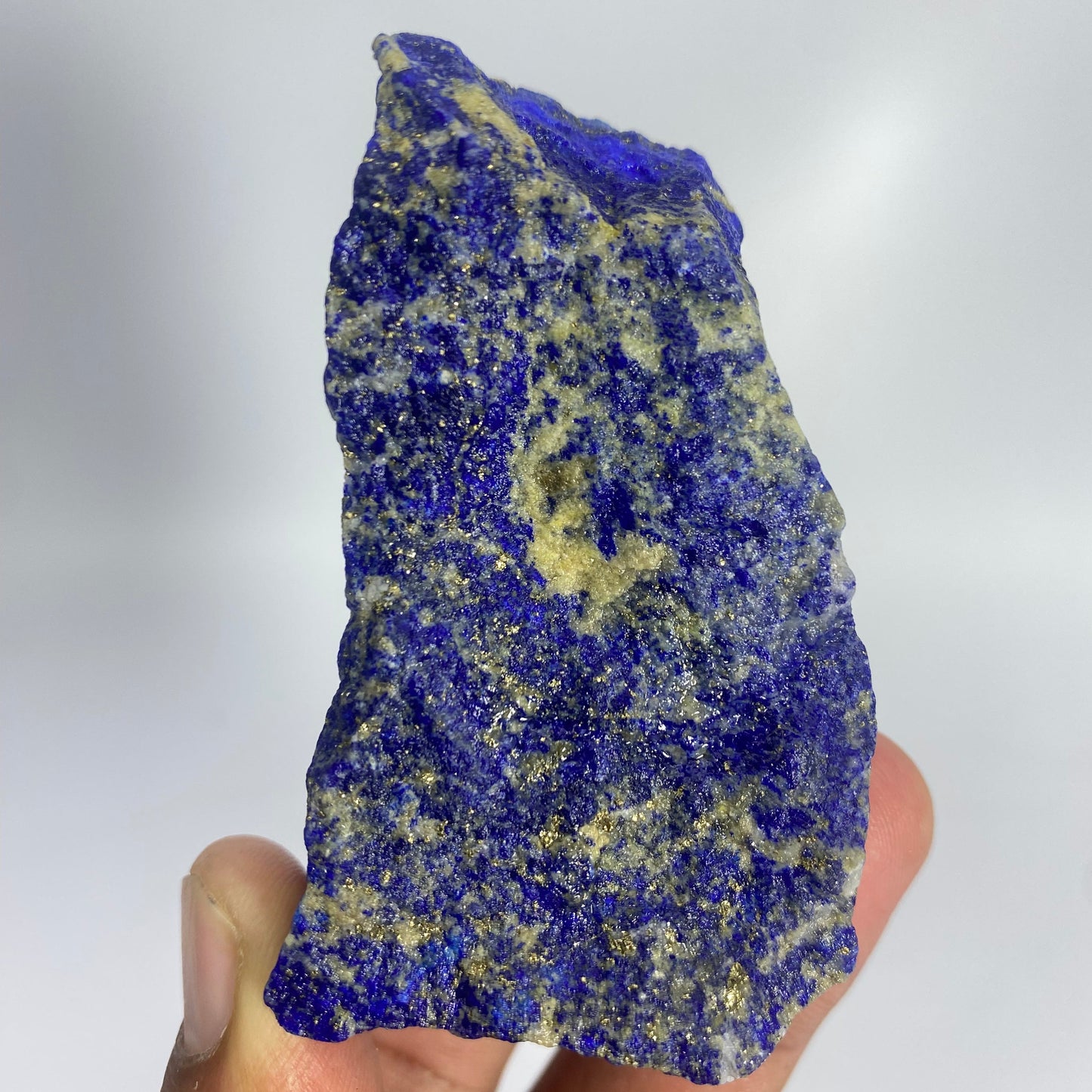 Lapis Lazuli, Lazurite, Afghanistan Minerals, 145g, Rough Gemstone, Royal Blue Lapis, Pyrite Inclusions, Lapidary Rough, Cabinet Specimen