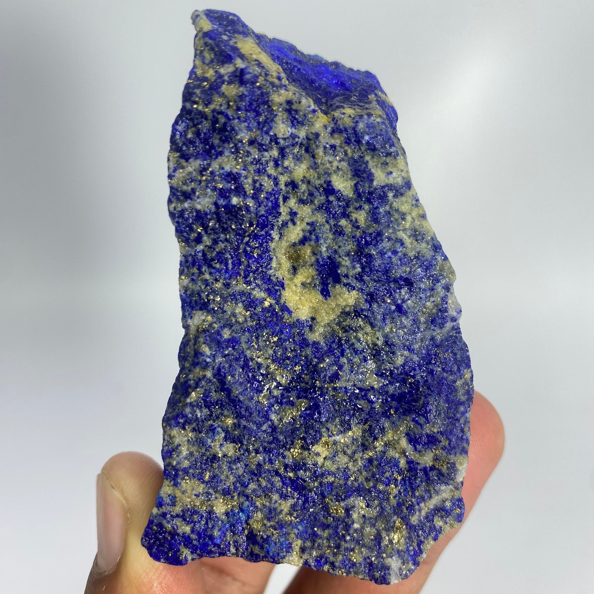 Lapis Lazuli, Lazurite, Afghanistan Minerals, 145g, Rough Gemstone, Royal Blue Lapis, Pyrite Inclusions, Lapidary Rough, Cabinet Specimen