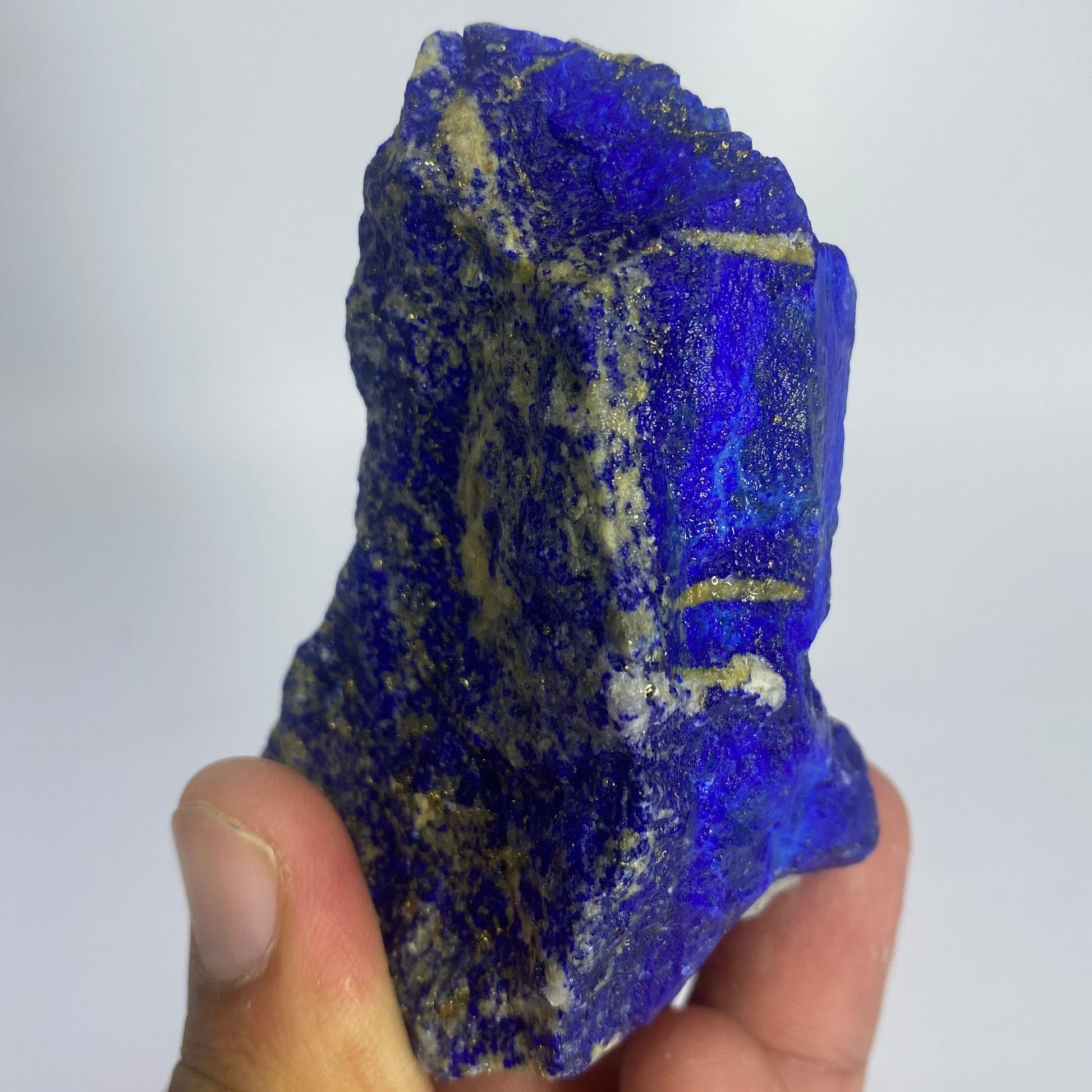 Lapis Lazuli, Lazurite, Afghanistan Minerals, 145g, Rough Gemstone, Royal Blue Lapis, Pyrite Inclusions, Lapidary Rough, Cabinet Specimen