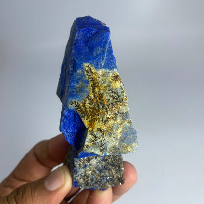 Lapis Lazuli, Lazurite, Afghanistan Minerals, 189g, Rough Gemstone, Royal Blue Lapis, Pyrite Inclusions, Lapidary Rough, Large Cabinet Specimen, Investment Grade
