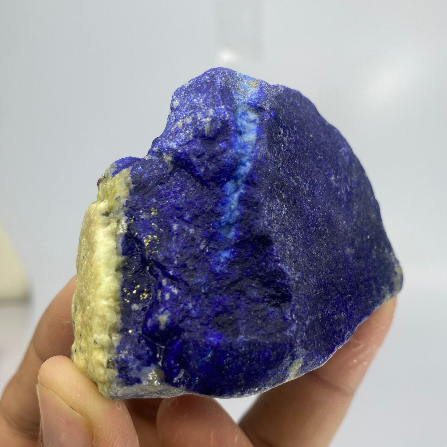 Lapis Lazuli, Lazurite, Afghanistan Minerals, 118g, Rough Gemstone, Royal Blue Lapis, Pyrite Inclusions, Lapidary Rough, Cabinet Specimen