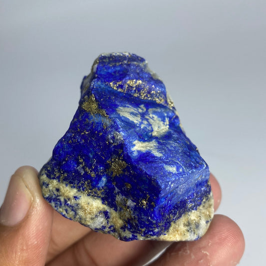 Lapis Lazuli, Lazurite, Afghanistan Minerals, 405g, Rough Gemstone, Royal Blue Lapis, Pyrite Inclusions, Lapidary Rough, Large Cabinet Specimen, Investment Grade