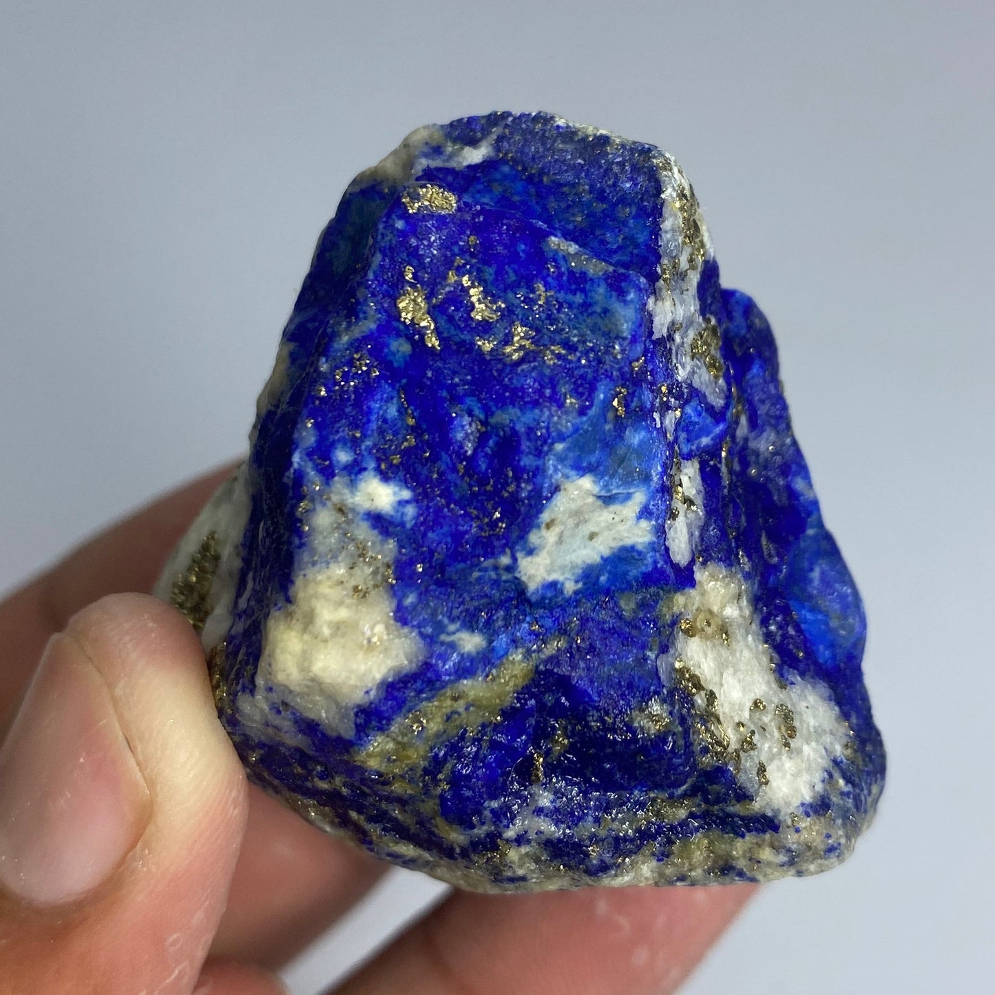 Lapis Lazuli, Lazurite, Afghanistan Minerals, 405g, Rough Gemstone, Royal Blue Lapis, Pyrite Inclusions, Lapidary Rough, Large Cabinet Specimen, Investment Grade
