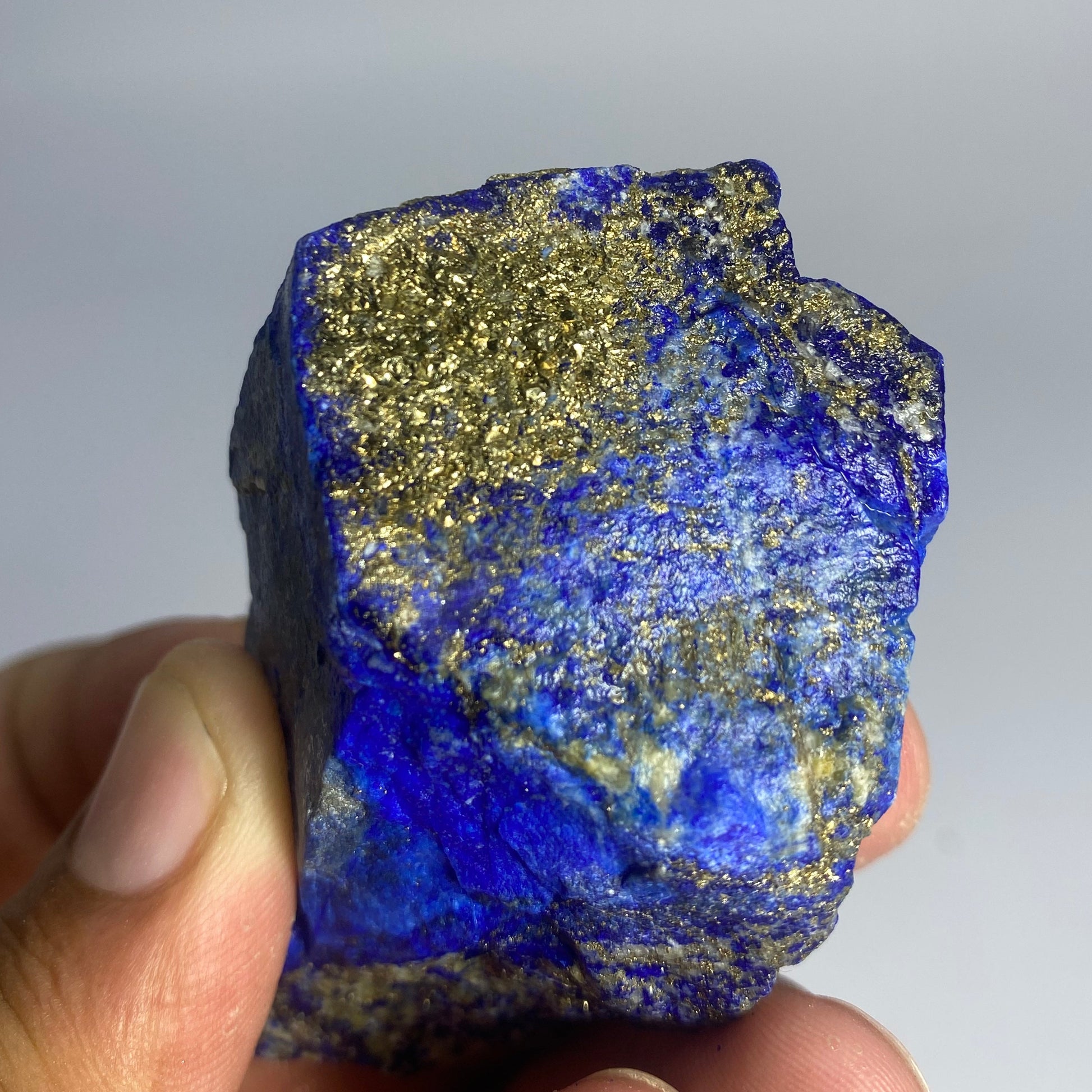 Lapis Lazuli, Lazurite, Afghanistan Minerals, 100g, Rough Gemstone, Royal Blue Lapis, Pyrite Inclusions, Lapidary Rough, Cabinet Specimen
