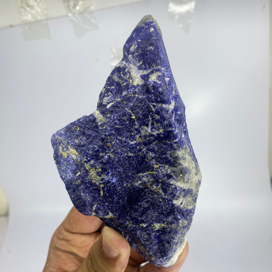 Lapis Lazuli, Lazurite, Afghanistan Minerals, 461g, 1 lb, Rough Gemstone, Royal Blue Lapis, Pyrite Inclusions, Lapidary Rough, Large Cabinet Specimen, Investment Grade