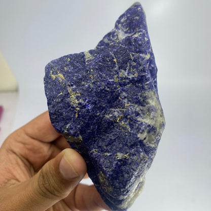 Lapis Lazuli, Lazurite, Afghanistan Minerals, 461g, 1 lb, Rough Gemstone, Royal Blue Lapis, Pyrite Inclusions, Lapidary Rough, Large Cabinet Specimen, Investment Grade