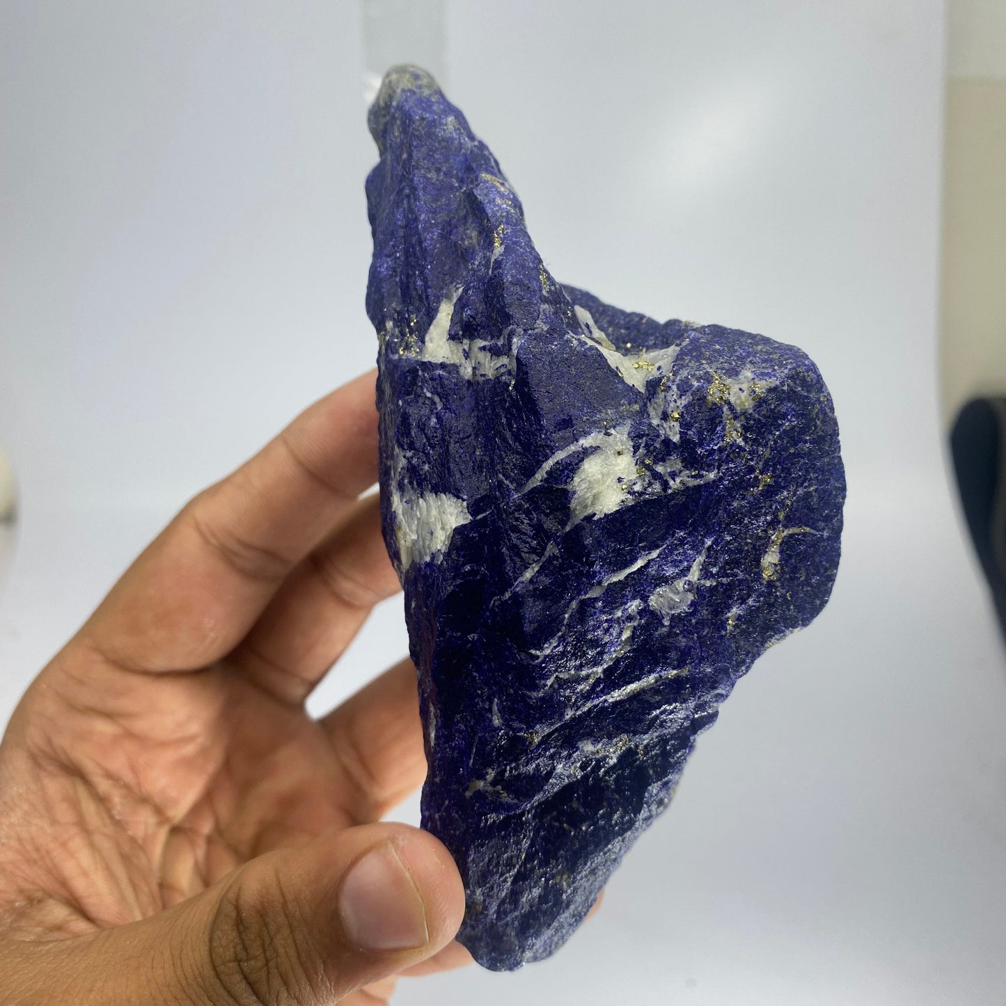 Lapis Lazuli, Lazurite, Afghanistan Minerals, 461g, 1 lb, Rough Gemstone, Royal Blue Lapis, Pyrite Inclusions, Lapidary Rough, Large Cabinet Specimen, Investment Grade