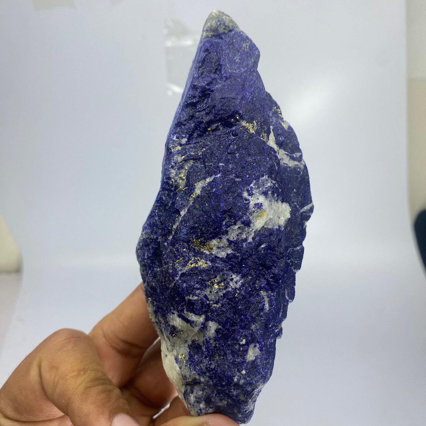 Lapis Lazuli, Lazurite, Afghanistan Minerals, 461g, 1 lb, Rough Gemstone, Royal Blue Lapis, Pyrite Inclusions, Lapidary Rough, Large Cabinet Specimen, Investment Grade