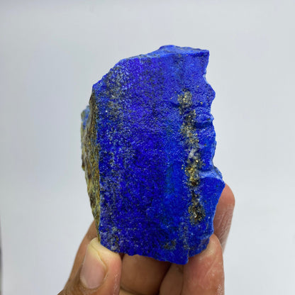 Lapis Lazuli, Lazurite, Afghanistan Minerals, 204g, Rough Gemstone, Royal Blue Lapis, Pyrite Inclusions, Lapidary Rough, Cabinet Specimen