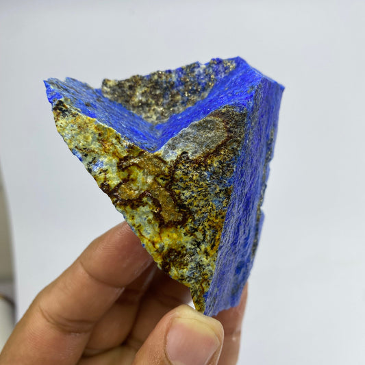 Lapis Lazuli, Lazurite, Afghanistan Minerals, 204g, Rough Gemstone, Royal Blue Lapis, Pyrite Inclusions, Lapidary Rough, Cabinet Specimen