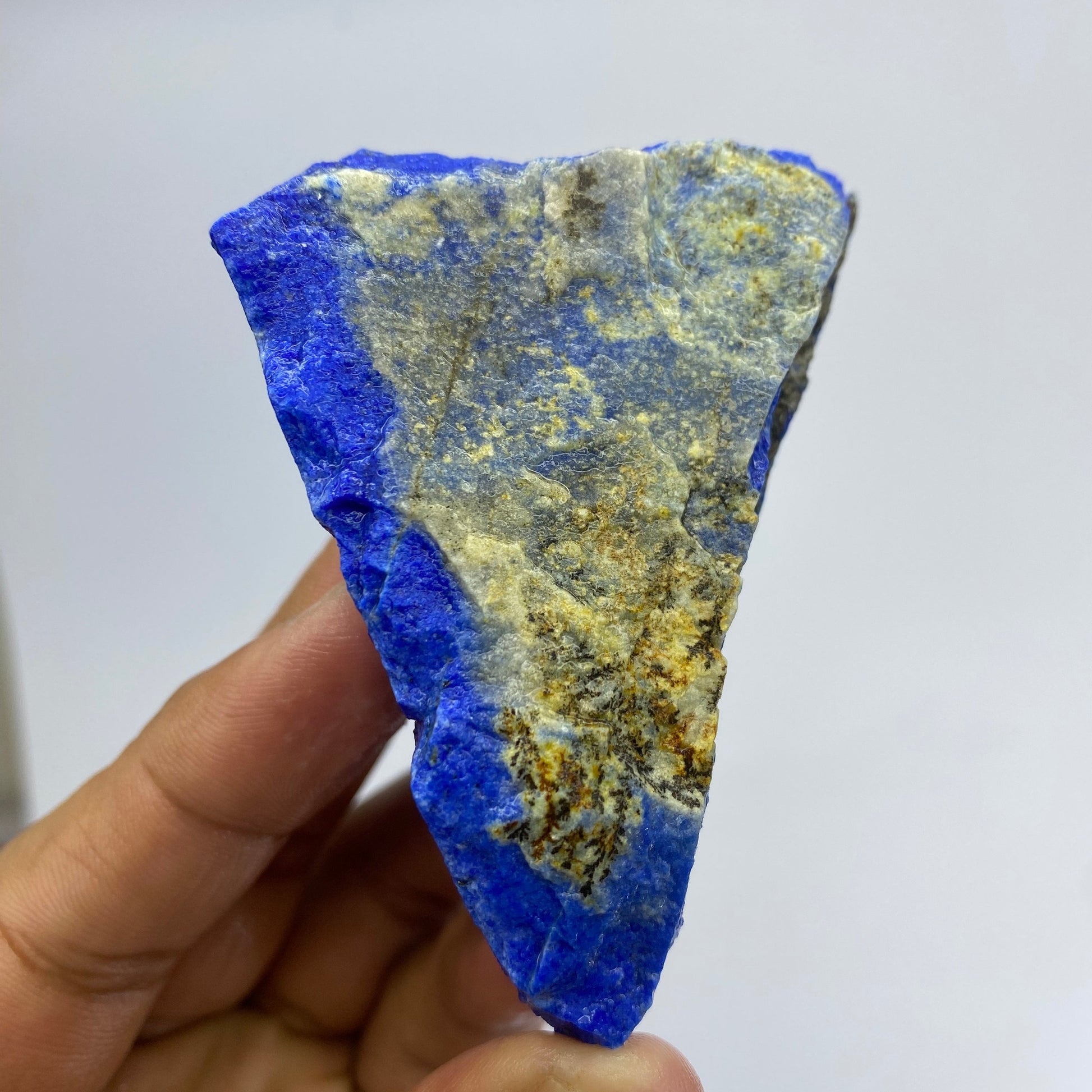 Lapis Lazuli, Lazurite, Afghanistan Minerals, 204g, Rough Gemstone, Royal Blue Lapis, Pyrite Inclusions, Lapidary Rough, Cabinet Specimen