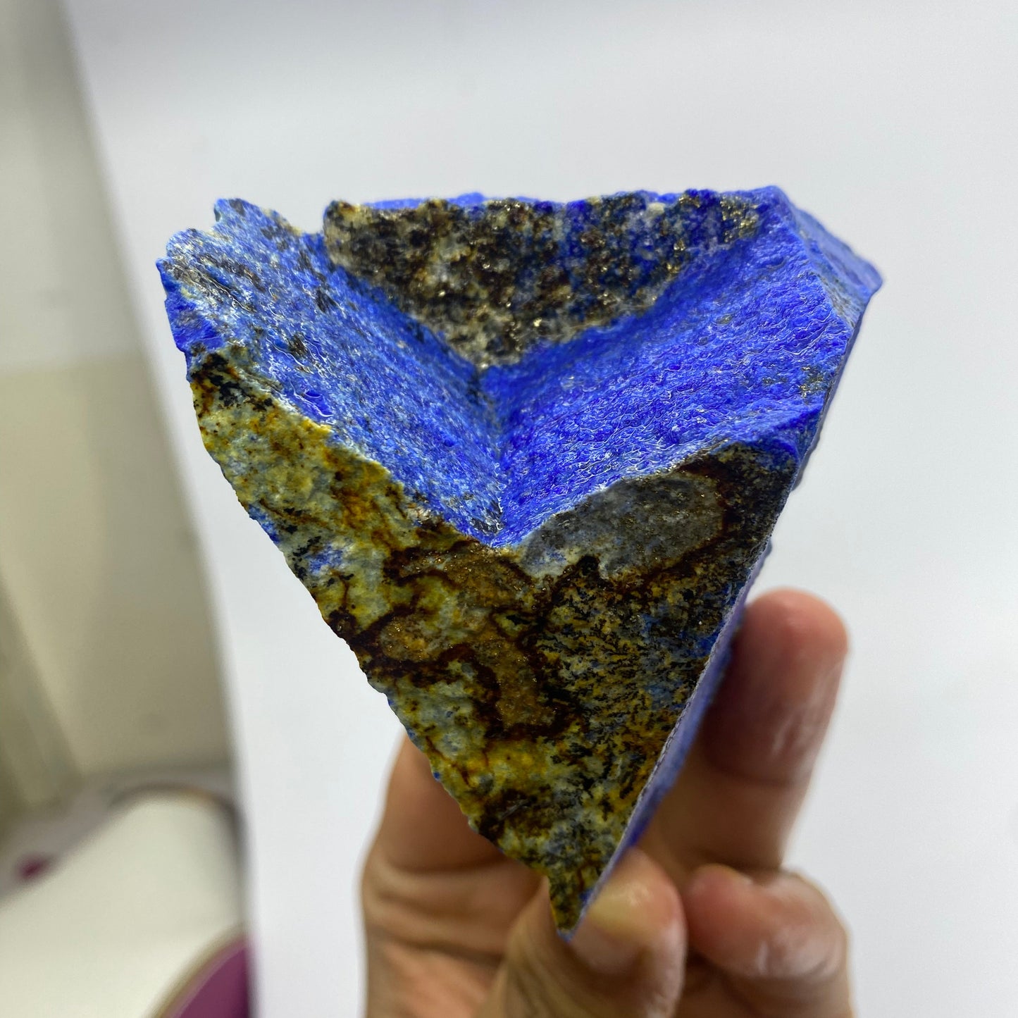 204g Royal Blue Rough Lapis Lazuli – Badakhshan, Afghanistan