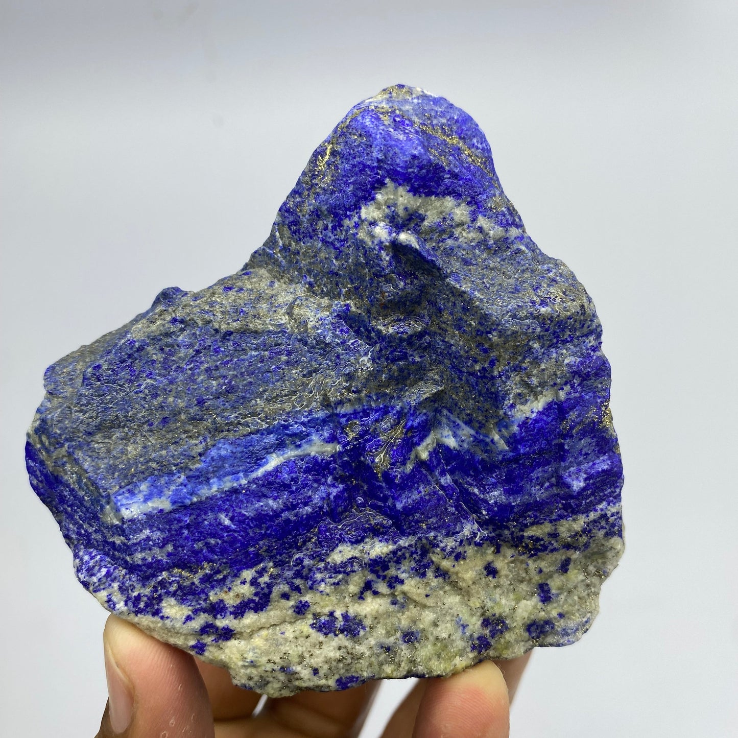 Lapis Lazuli, Lazurite, Afghanistan Minerals, 329g, Rough Gemstone, Royal Blue Lapis, Pyrite Inclusions, Lapidary Rough, Cabinet Specimen