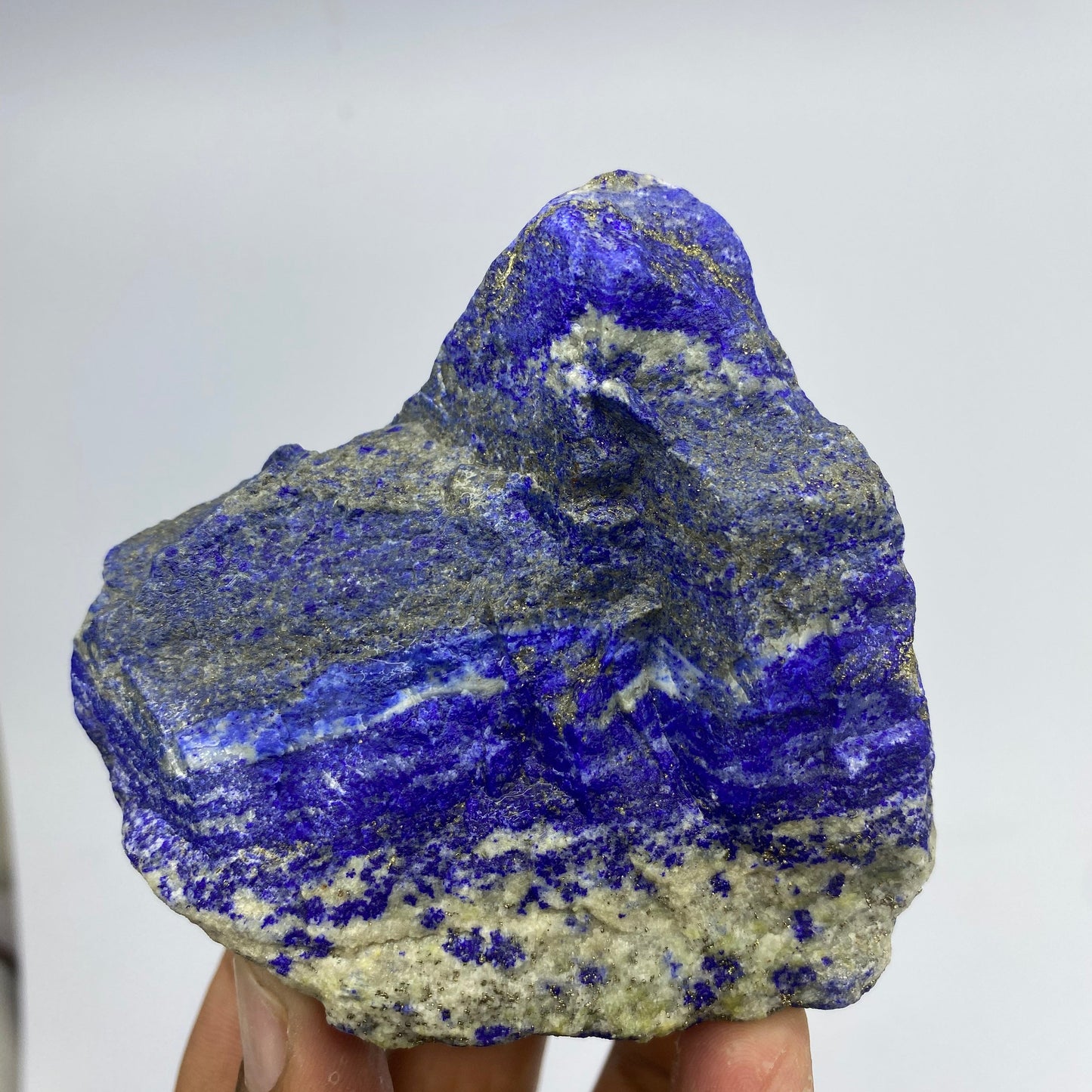 Lapis Lazuli, Lazurite, Afghanistan Minerals, 329g, Rough Gemstone, Royal Blue Lapis, Pyrite Inclusions, Lapidary Rough, Cabinet Specimen
