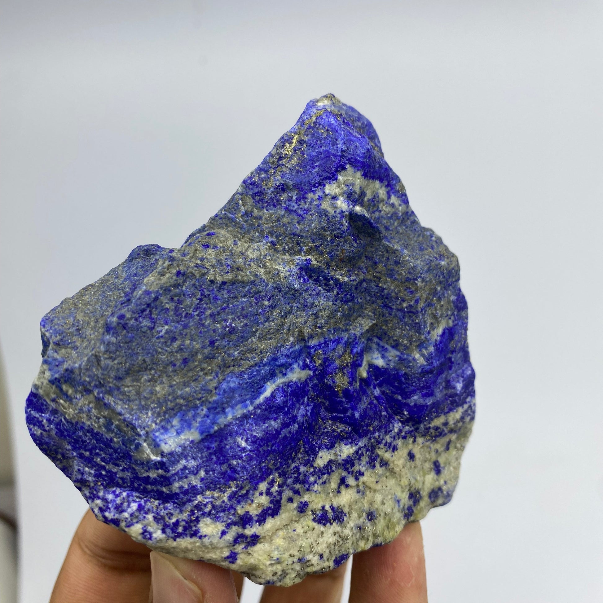 Lapis Lazuli, Lazurite, Afghanistan Minerals, 329g, Rough Gemstone, Royal Blue Lapis, Pyrite Inclusions, Lapidary Rough, Cabinet Specimen