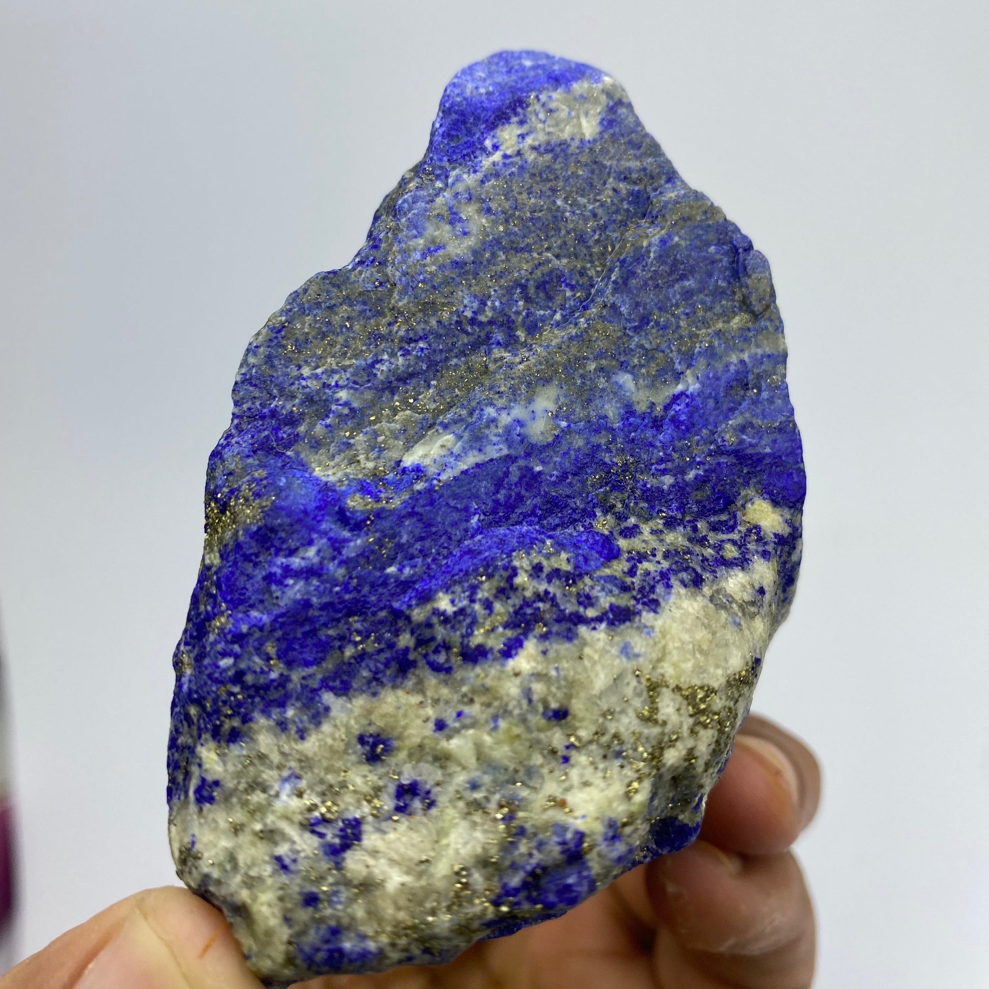 Lapis Lazuli, Lazurite, Afghanistan Minerals, 329g, Rough Gemstone, Royal Blue Lapis, Pyrite Inclusions, Lapidary Rough, Cabinet Specimen
