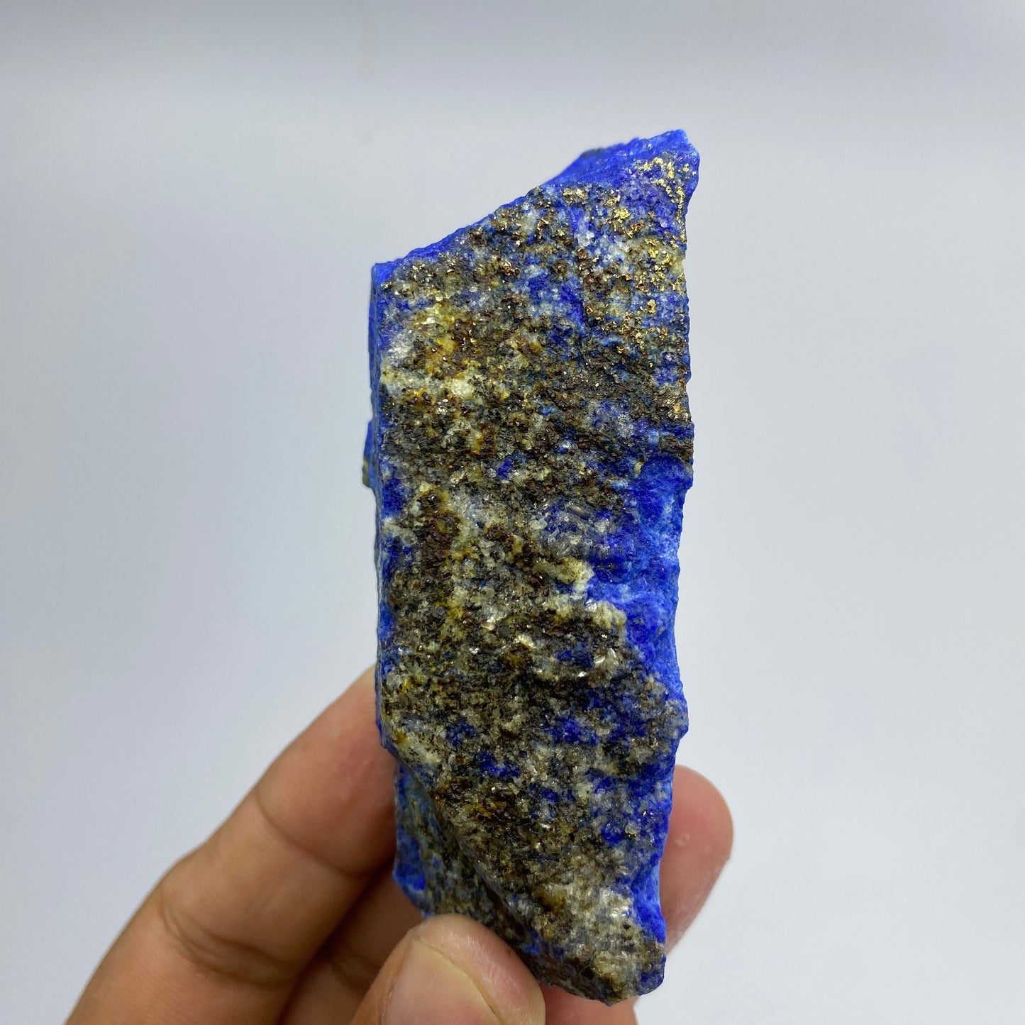 Lapis Lazuli, Lazurite, Afghanistan Minerals, 147g, Rough Gemstone, Royal Blue Lapis, Pyrite Inclusions, Lapidary Rough, Cabinet Specimen