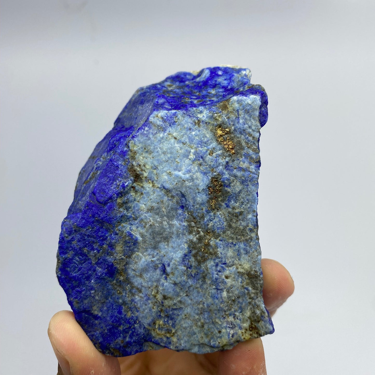 Lapis Lazuli, Lazurite, Afghanistan Minerals, 237g, Rough Gemstone, Royal Blue Lapis, Pyrite Inclusions, Lapidary Rough, Cabinet Specimen