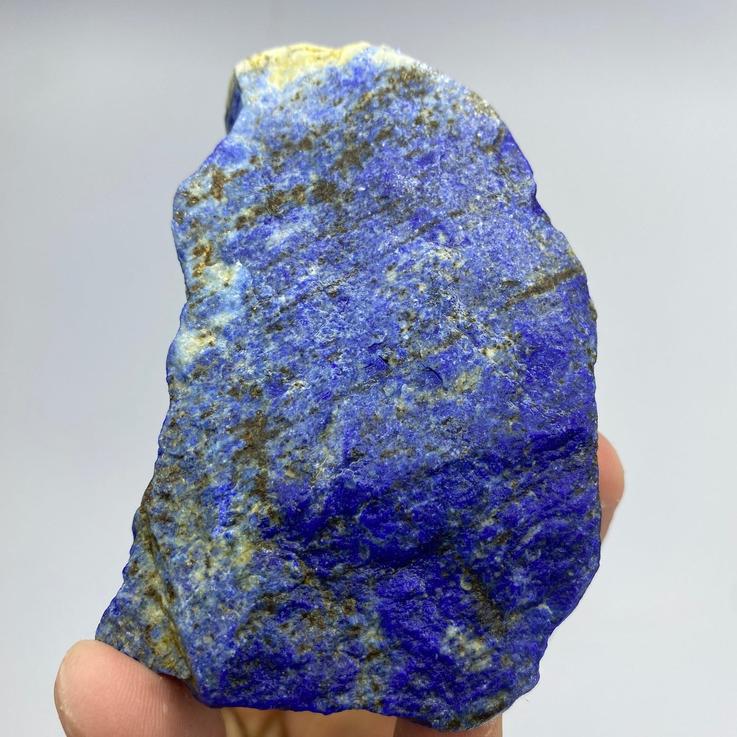 Lapis Lazuli, Lazurite, Afghanistan Minerals, 237g, Rough Gemstone, Royal Blue Lapis, Pyrite Inclusions, Lapidary Rough, Cabinet Specimen