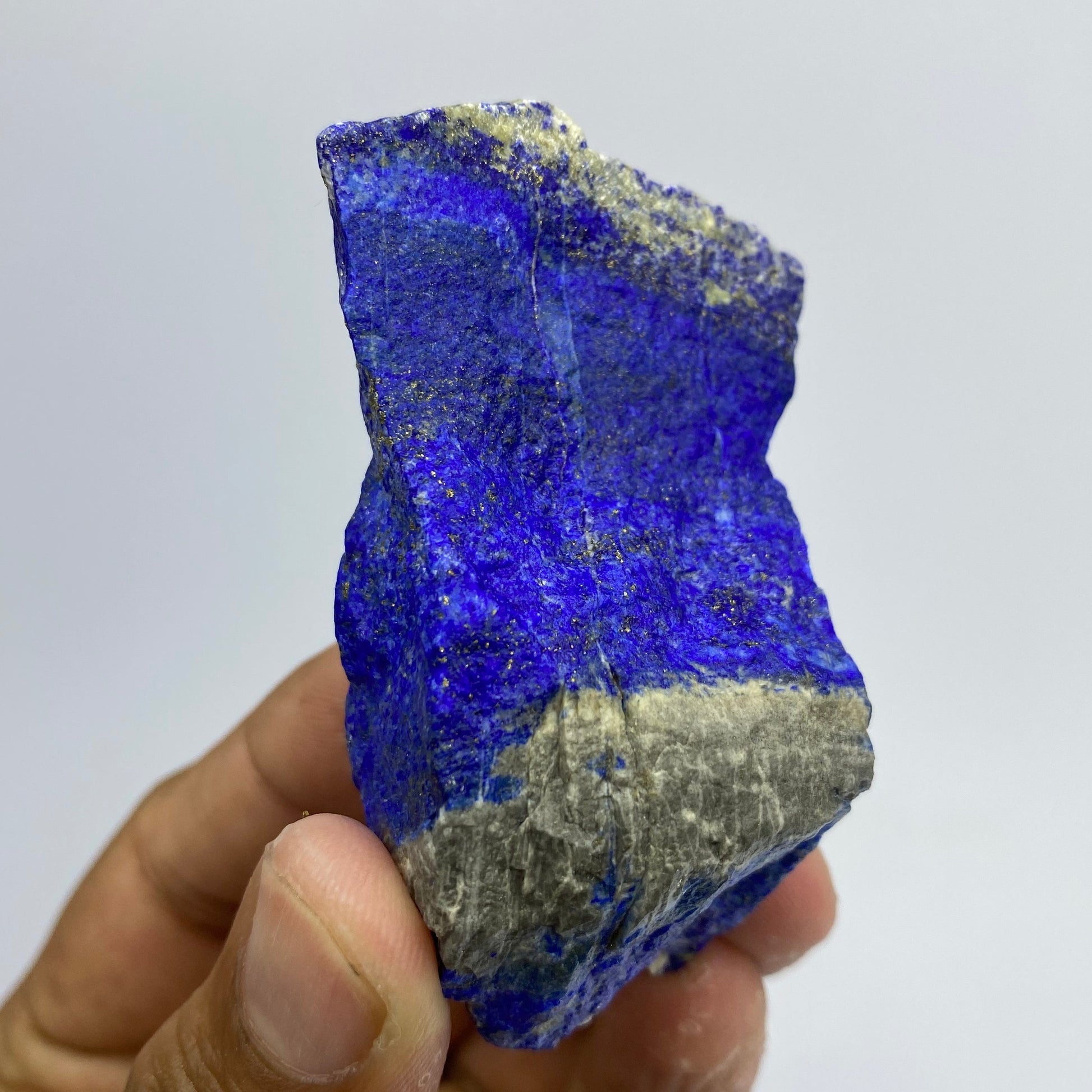 Lapis Lazuli, Lazurite, Afghanistan Minerals, 99.6g, Rough Gemstone, Royal Blue Lapis, Pyrite Inclusions, Lapidary Rough, Cabinet Specimen