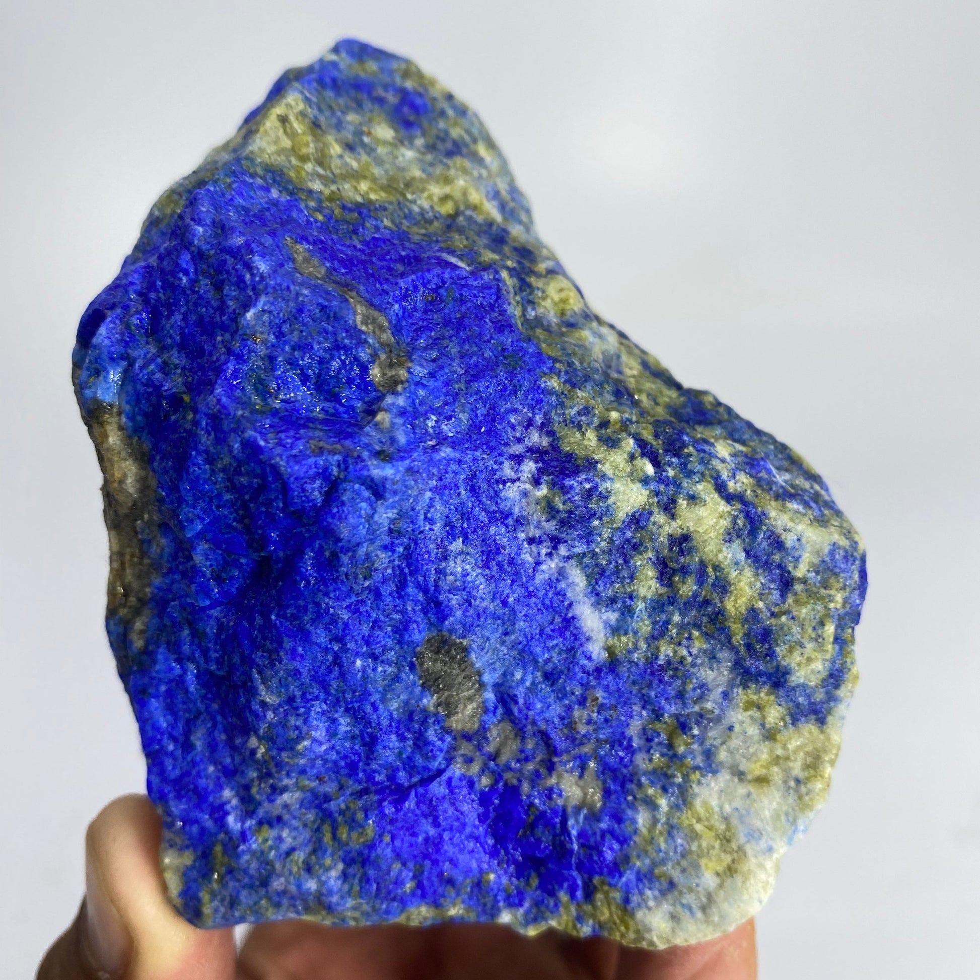 Lapis Lazuli, Lazurite, Afghanistan Minerals, 454g, 1 lb, Rough Gemstone, Royal Blue Lapis, Pyrite Inclusions, Lapidary Rough, Large Cabinet Specimen, Investment Grade