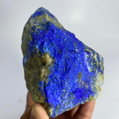 Lapis Lazuli, Lazurite, Afghanistan Minerals, 454g, 1 lb, Rough Gemstone, Royal Blue Lapis, Pyrite Inclusions, Lapidary Rough, Large Cabinet Specimen, Investment Grade