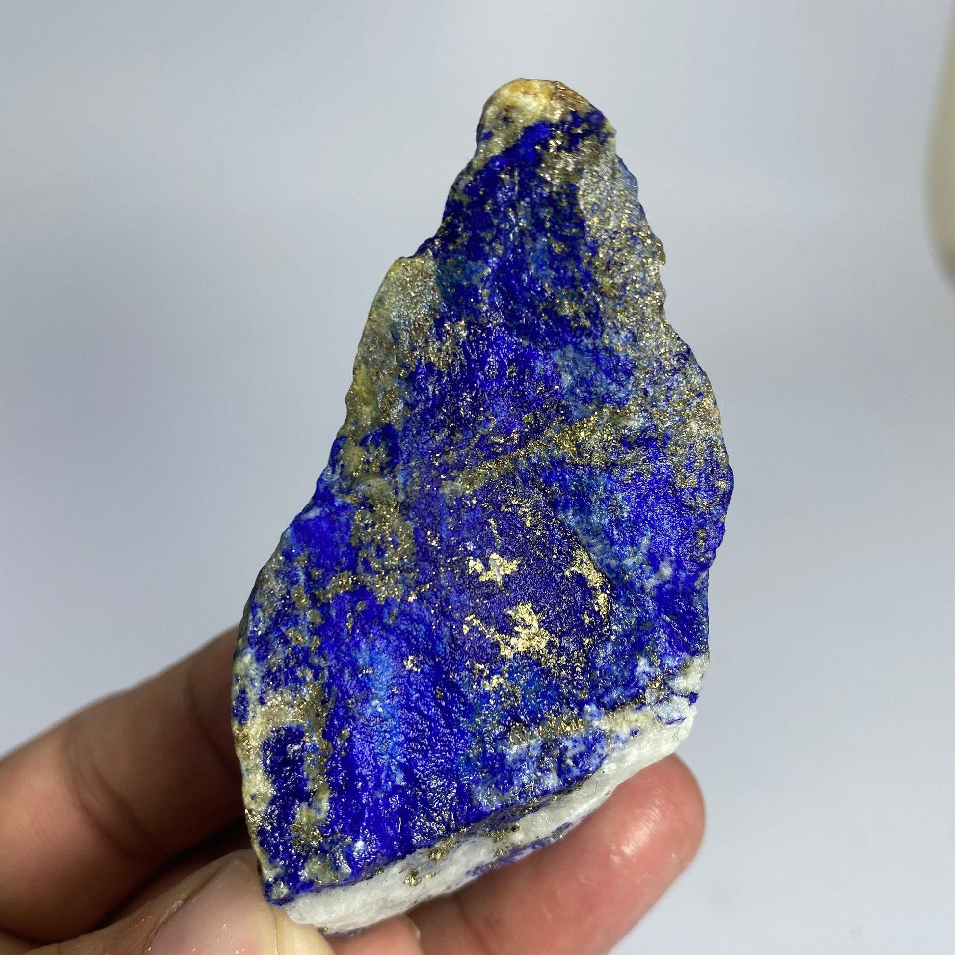 Lapis Lazuli, Lazurite, Afghanistan Minerals, 110g, Rough Gemstone, Royal Blue Lapis, Pyrite Inclusions, Lapidary Rough, Cabinet Specimen