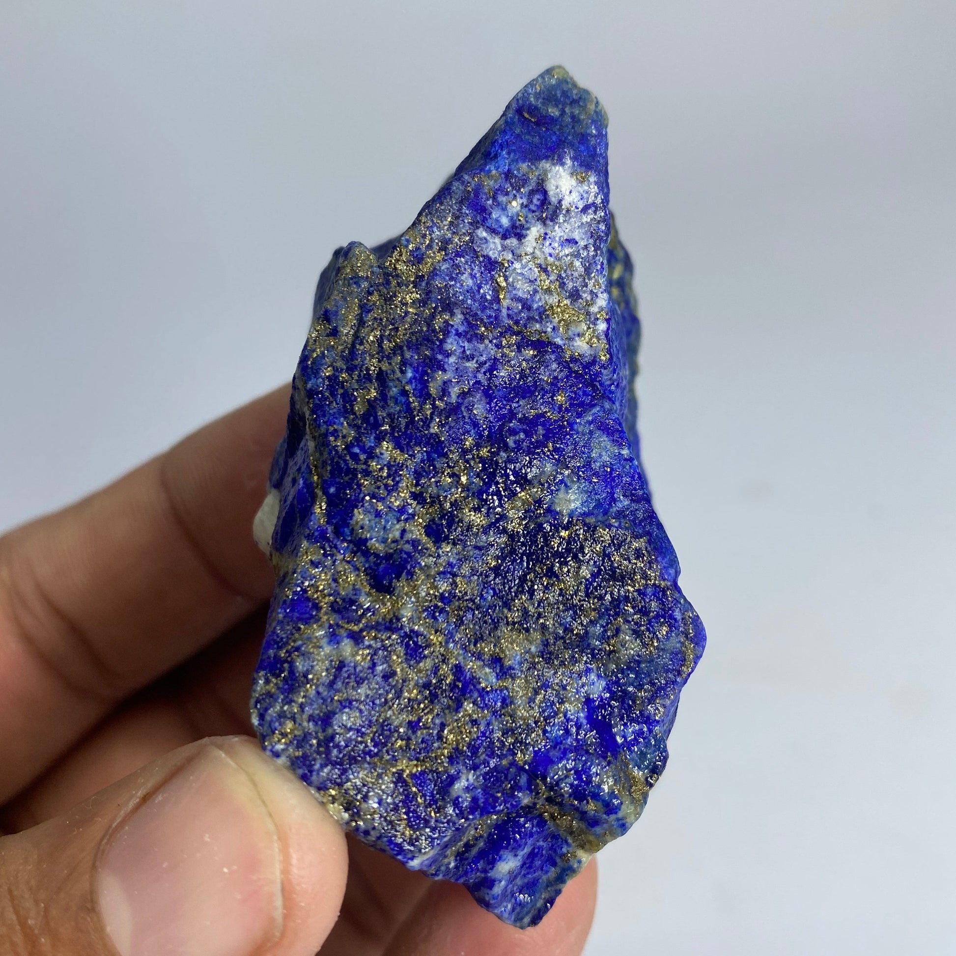 Lapis Lazuli, Lazurite, Afghanistan Minerals, 110g, Rough Gemstone, Royal Blue Lapis, Pyrite Inclusions, Lapidary Rough, Cabinet Specimen