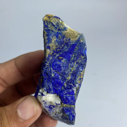 Lapis Lazuli, Lazurite, Afghanistan Minerals, 110g, Rough Gemstone, Royal Blue Lapis, Pyrite Inclusions, Lapidary Rough, Cabinet Specimen