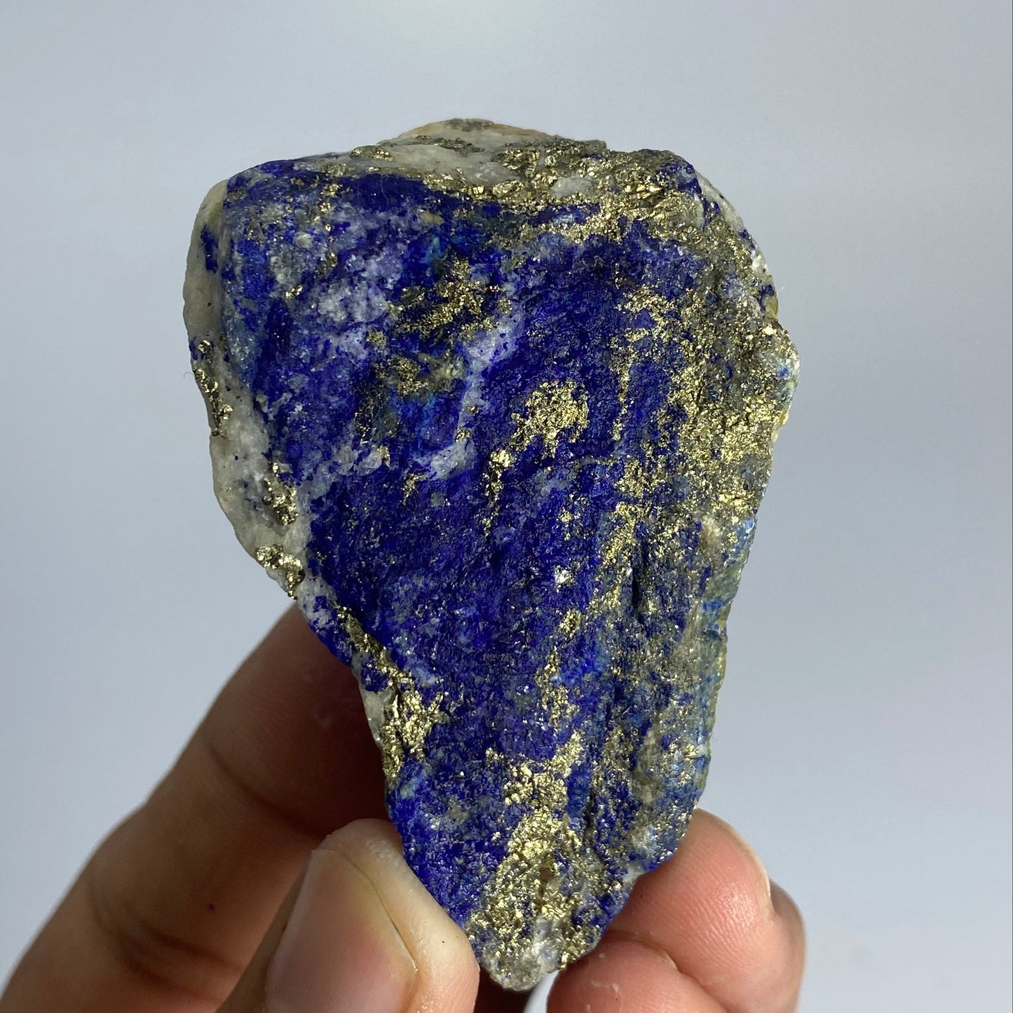 Lapis Lazuli, Lazurite, Afghanistan Minerals, 92g, Rough Gemstone, Royal Blue Lapis, Pyrite Inclusions, Lapidary Rough, Cabinet Specimen