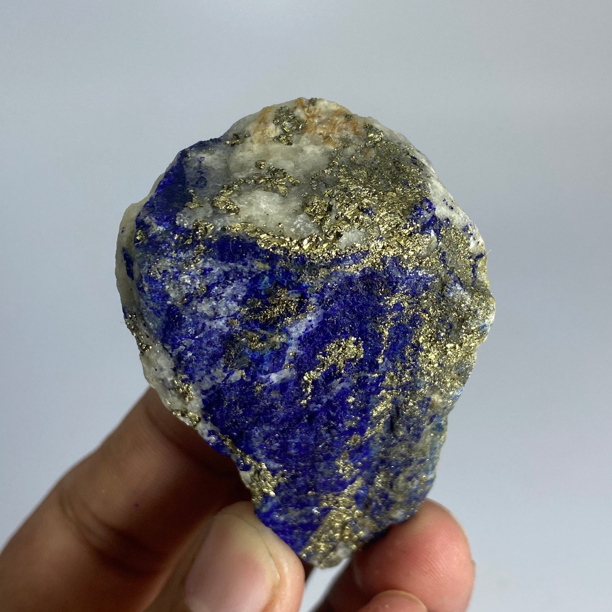 Lapis Lazuli, Lazurite, Afghanistan Minerals, 92g, Rough Gemstone, Royal Blue Lapis, Pyrite Inclusions, Lapidary Rough, Cabinet Specimen