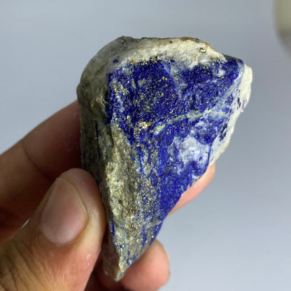 Lapis Lazuli, Lazurite, Afghanistan Minerals, 92g, Rough Gemstone, Royal Blue Lapis, Pyrite Inclusions, Lapidary Rough, Cabinet Specimen
