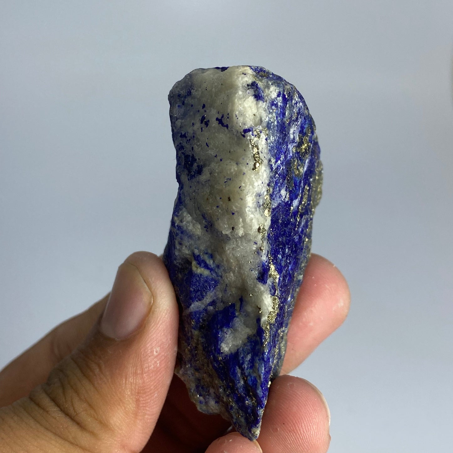 Lapis Lazuli, Lazurite, Afghanistan Minerals, 92g, Rough Gemstone, Royal Blue Lapis, Pyrite Inclusions, Lapidary Rough, Cabinet Specimen