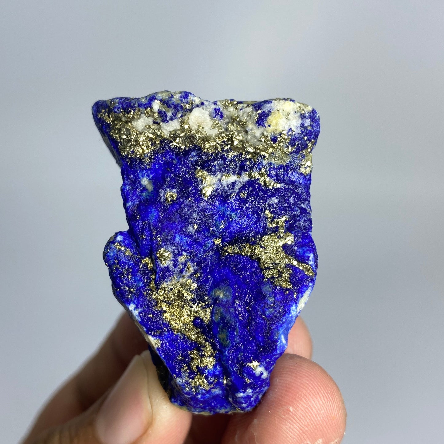 Lapis Lazuli, Lazurite, Afghanistan Minerals, 74g, Rough Gemstone, Royal Blue Lapis, Pyrite Inclusions, Lapidary Rough, Cabinet Specimen