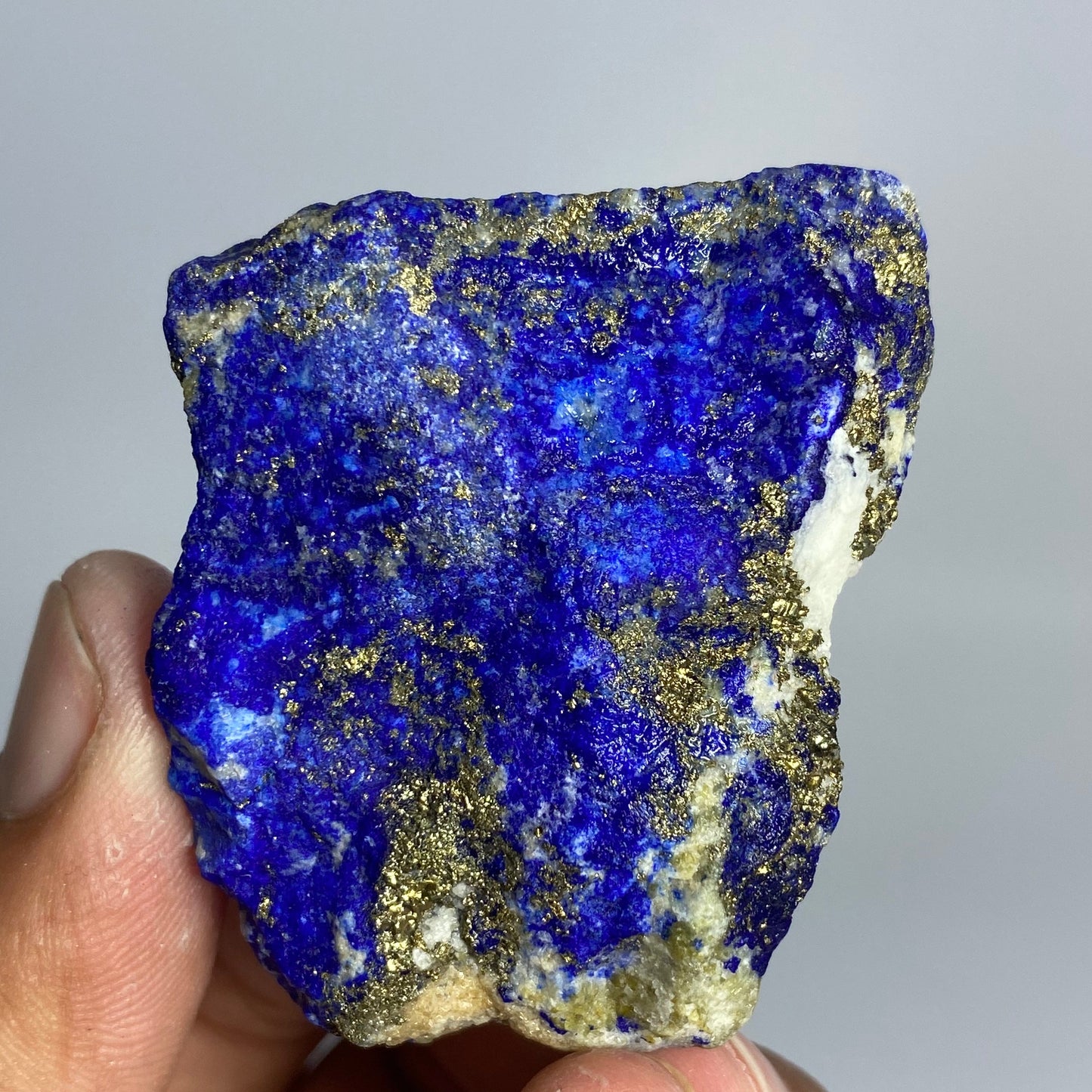 Lapis Lazuli, Lazurite, Afghanistan Minerals, 74g, Rough Gemstone, Royal Blue Lapis, Pyrite Inclusions, Lapidary Rough, Cabinet Specimen