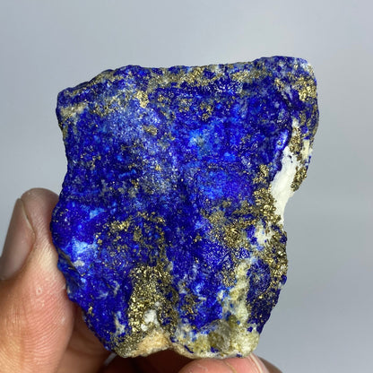 Lapis Lazuli, Lazurite, Afghanistan Minerals, 74g, Rough Gemstone, Royal Blue Lapis, Pyrite Inclusions, Lapidary Rough, Cabinet Specimen