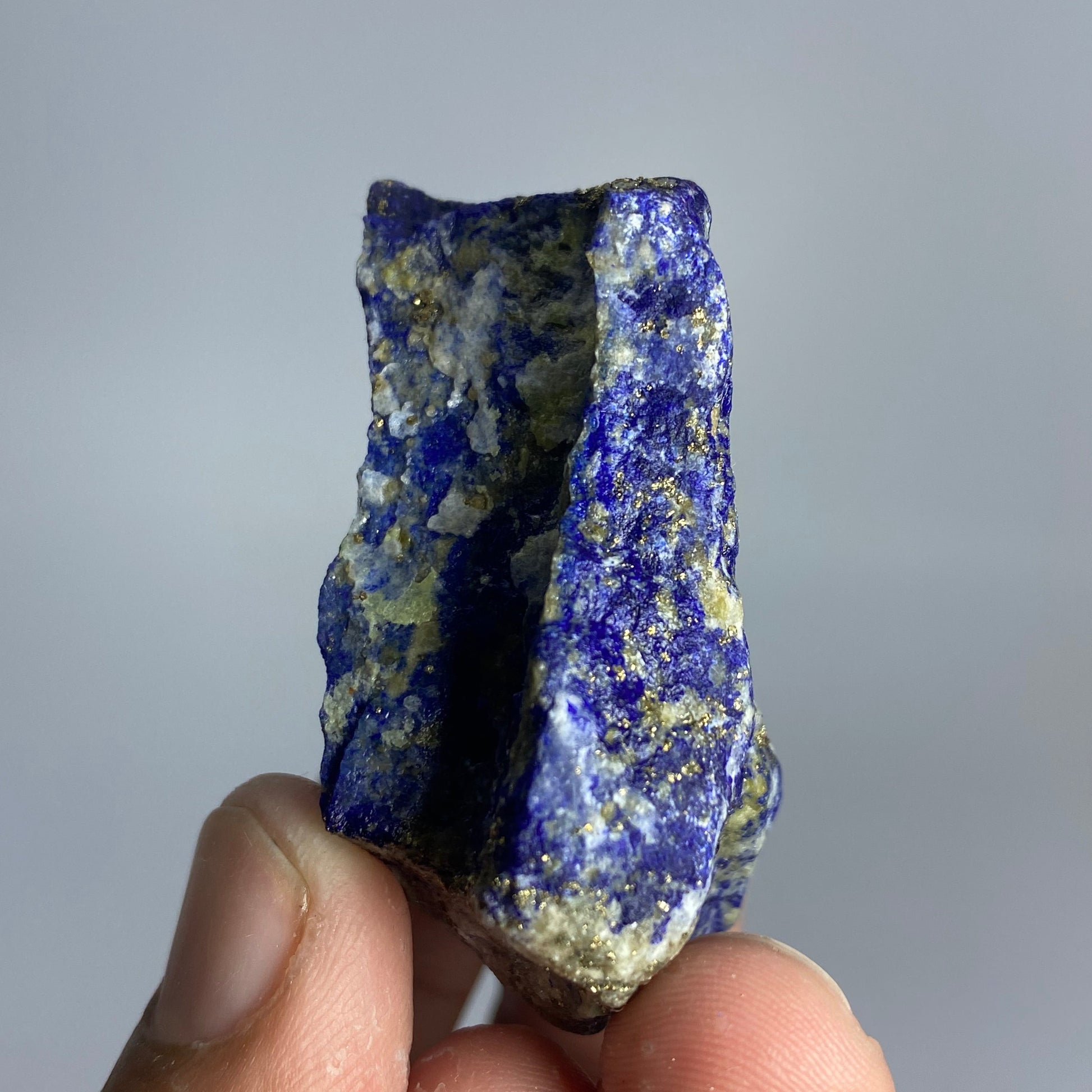 Lapis Lazuli, Lazurite, Afghanistan Minerals, 94g, Rough Gemstone, Royal Blue Lapis, Pyrite Inclusions, Lapidary Rough, Cabinet Specimen